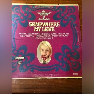 The Sensational Guitars Of Dan & Dale Somewhere My Love LP Record Album